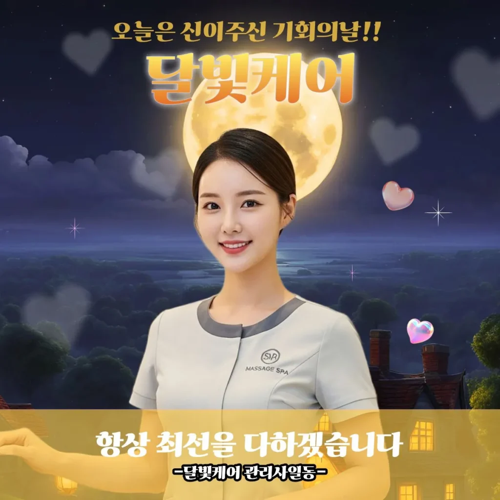 명동 출장마사지 달빛케어 인증관리사