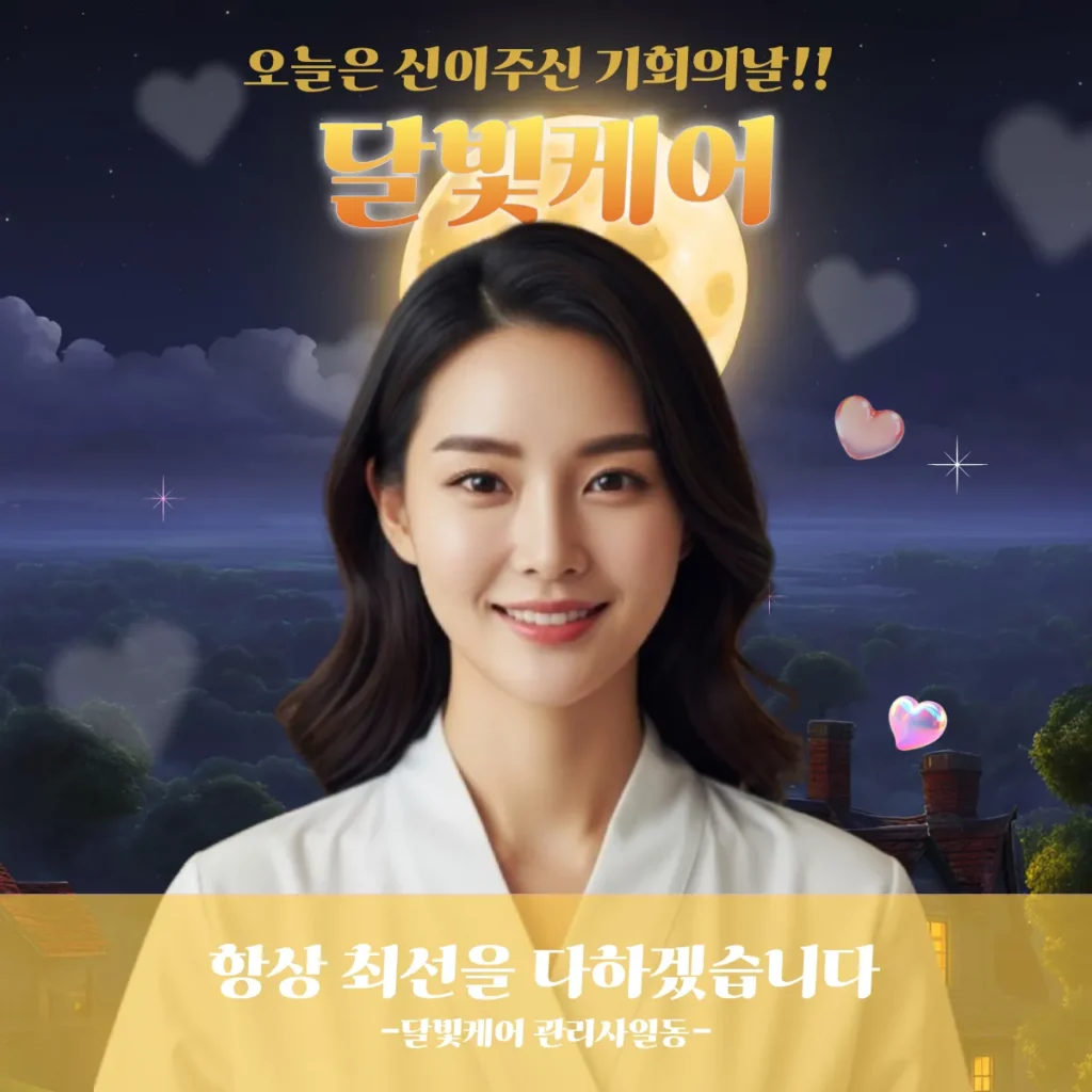 삼성동 홈타이 달빛케어 관리사 인사 이미지 - 항상 최선을 다하겠습니다